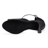 <transcy>Zapatos de baile latino de talla grande para mujer, suela suave de gamuza satinada, zapatos de baile de salón de baile para interiores, zapatos de baile de tango, fiesta, boda</transcy>