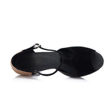 <transcy>Zapatos de baile latino con purpurina dorados y negros para mujer, zapatos de baile de salón de baile y salsa de tango</transcy>