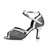 <transcy>Профессиональная латинская обувь для бальных танцев сальсы Женская производительность</transcy>