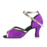 Satin Latin Ballroom Salsa Dance Shoes For Women Girls
