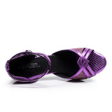 Salsa Ballroom Latin Dance Shoes For Women Girls Gold Black Silver Purple