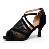 <transcy>Женская обувь для латинских танцев | Регулируемый каблук | Обувь для бальных танцев сальсы | Danceshoesmart</transcy>