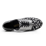 Mesh Sequined Modern Latin Ballroom Salsa Dance Shoes For Women Girls Ladies