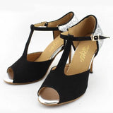 <transcy>Zapatos de baile latino para mujer | Sandalias de tacón de ante | Zapatos de baile de salón | Danceshoesmart</transcy>