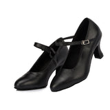 <transcy>Черная обувь для современных танцев из искусственной кожи для женщин, женская обувь для латинских бальных танцев, сальсы, самбы, танго</transcy>