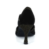 Flock Women Ballroom Salsa Dance Shoes Custom Latin Tango Samba Dance Shoes
