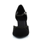Flock Women Ballroom Salsa Dance Shoes Custom Latin Tango Samba Dance Shoes
