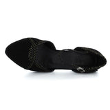 Flock Women Ballroom Salsa Dance Shoes Custom Latin Tango Samba Dance Shoes