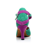 Flock Women Ladies Latin Salsa Dance Shoes Customized