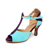 Flock Women Ladies Latin Salsa Dance Shoes Customized