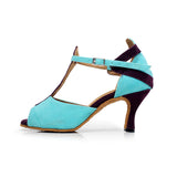 Flock Women Ladies Latin Salsa Dance Shoes Customized