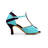 Flock Women Ladies Latin Salsa Dance Shoes Customized
