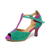 Flock Women Ladies Latin Salsa Dance Shoes Customized