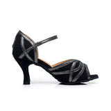 Red Blue Black Latin Dance Shoes For Women Ballroom Salsa Tango Dance Shoes