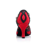 Red Blue Black Latin Dance Shoes For Women Ballroom Salsa Tango Dance Shoes