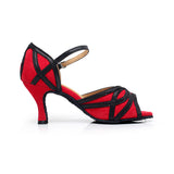 Red Blue Black Latin Dance Shoes For Women Ballroom Salsa Tango Dance Shoes