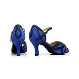 Red Blue Black Latin Dance Shoes For Women Ballroom Salsa Tango Dance Shoes