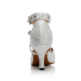 Glitter Women Ladies Latin Ballroom Salsa Dance Shoes
