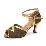<transcy>Zapatos de baile de salsa de salón de baile latino para mujer</transcy>