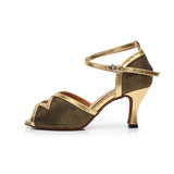 <transcy>Zapatos de baile de salsa de salón de baile latino para mujer</transcy>