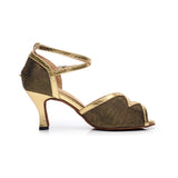 <transcy>Zapatos de baile de salsa de salón de baile latino para mujer</transcy>