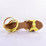 Yellow PU Women Dance Shoes Latin Ballroom Tango Salsa Dance Shoes For Girls Ladies Professional Shoes