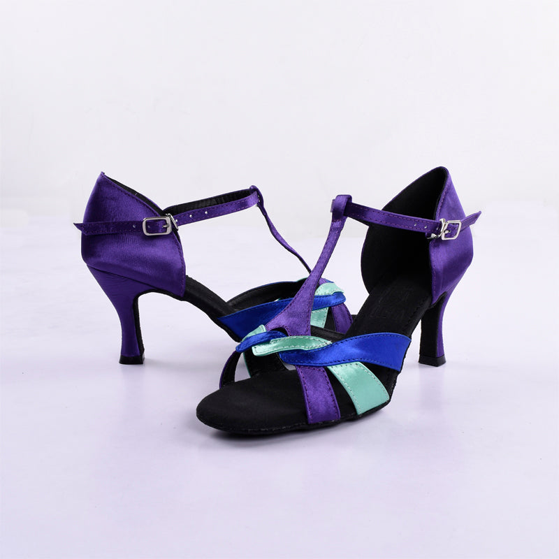 Elegant Latin Dance Shoes For Women Ballroom Tango Salsa Shoes Practice Comfortable Shoes