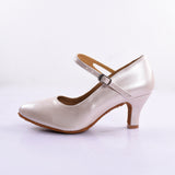 <transcy>Zapatos de baile rosados modernos para mujeres Gilrs Salsa Tango latino Zapatos de baile de salón Tacones personalizados</transcy>