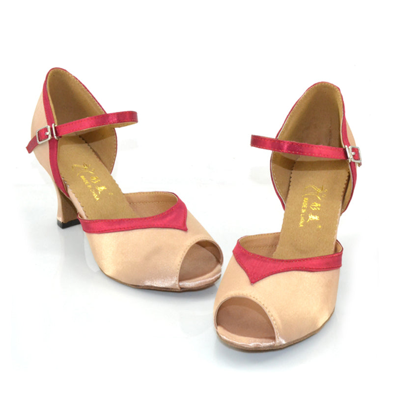 <transcy>Женская обувь для латинских бальных танцев сальса, индивидуальные сандалии на каблуке, свадебная вечеринка</transcy>