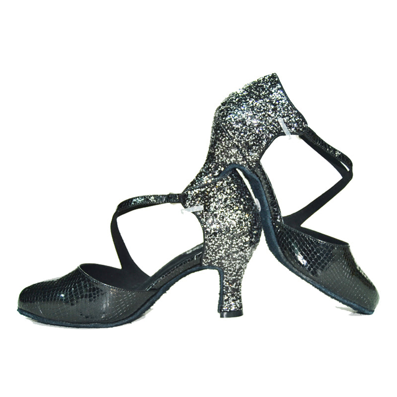 Ballroom Modern Dance Shoes Ladies Latin Salsa Tango Professional Dancing Shoes Glitter