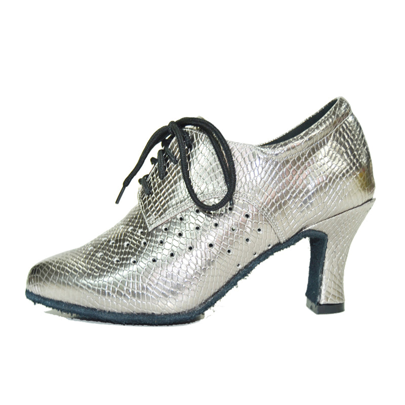<transcy>Elegantes zapatos de baile latino estándar para interiores de salsa de jazz para mujeres bailando sandalias de PU de tacón alto con estilo moderno</transcy>