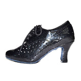<transcy>Elegantes zapatos de baile latino estándar para interiores de salsa de jazz para mujeres bailando sandalias de PU de tacón alto con estilo moderno</transcy>