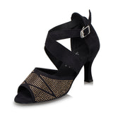 Rhinestone Practice Women Latin Ballroom Salsa Dance Shoes Party Wedding Tango Dancing Shoes