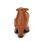<transcy>Zapatos de baile modernos con diamantes de imitación para mujer, zapatos de baile de salsa de salón latino para mujer, de alta calidad</transcy>