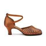 <transcy>Zapatos de baile modernos con diamantes de imitación para mujer, zapatos de baile de salsa de salón latino para mujer, de alta calidad</transcy>