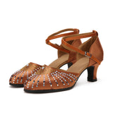 <transcy>Zapatos de baile modernos con diamantes de imitación para mujer, zapatos de baile de salsa de salón latino para mujer, de alta calidad</transcy>