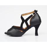 Satin Blue Black Women Latin Ballroom Salsa Dance Shoes Online Discount Dance Shoes Sandals