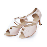 Women Dance Shoes Girl's Ballroom Latin Dance Shoes Ladies Samba Tango Performance Salsa Shoes Sandals