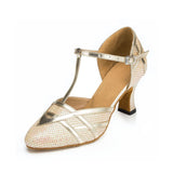 Women Modern Dance Shoes Silber Gold Latin Ballroom Salsa Tango Samba Dance Shoes