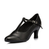 <transcy>Zapatos modernos de salón de baile para mujer para mujer | Zapatos de baile latino para interiores | Negro | Salsa de tango | Danceshoesmart</transcy>