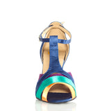 <transcy>Zapatos de baile latino coloridos | Zapatos de salsa de salón de satén | Alta calidad | Danceshoesmart</transcy>