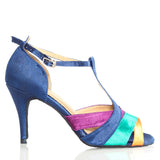 <transcy>Zapatos de baile latino coloridos | Zapatos de salsa de salón de satén | Alta calidad | Danceshoesmart</transcy>