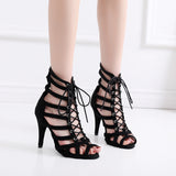 Indoor Latin Ballroom Dance Shoes Apricot Black Flock Women Salsa Tango Dancing Shoes Boots Customized Heels