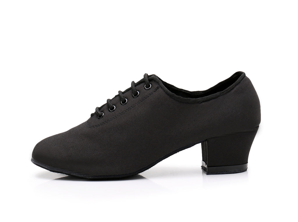 <transcy>Zapatos negros de danza moderna | Zapatos de baile de salón latino para mujer | Zapatos de salsa de tacón grueso | Danceshoesmart</transcy>
