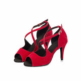 Women's Latin Dance Shoes | Red Salsa Shoes | Tango Dance Shoes