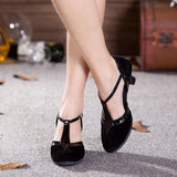 Black Modern Dance Shoes | Latin Tango Salsa Dance Shoes | Ladies Dancing Shoes | Danceshoesmart