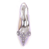 Women Pumps Rhinestone High Heels Summer Bride Shoes Comfortable Party Wedding Shoes