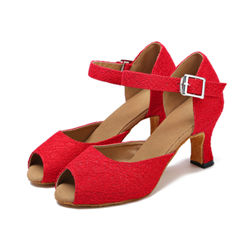 <transcy>Zapatos rojos de baile latino | Zapatos de baile de salón para mujer | Zapatos de salsa personalizados | Danceshoesmart</transcy>