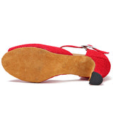<transcy>Zapatos rojos de baile latino | Zapatos de baile de salón para mujer | Zapatos de salsa personalizados | Danceshoesmart</transcy>