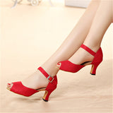 <transcy>Zapatos rojos de baile latino | Zapatos de baile de salón para mujer | Zapatos de salsa personalizados | Danceshoesmart</transcy>